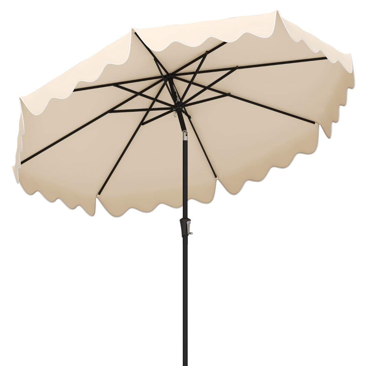 Beige parasoll – vridbar, ventilerad topp | Hem & Hobby | Pryloteket