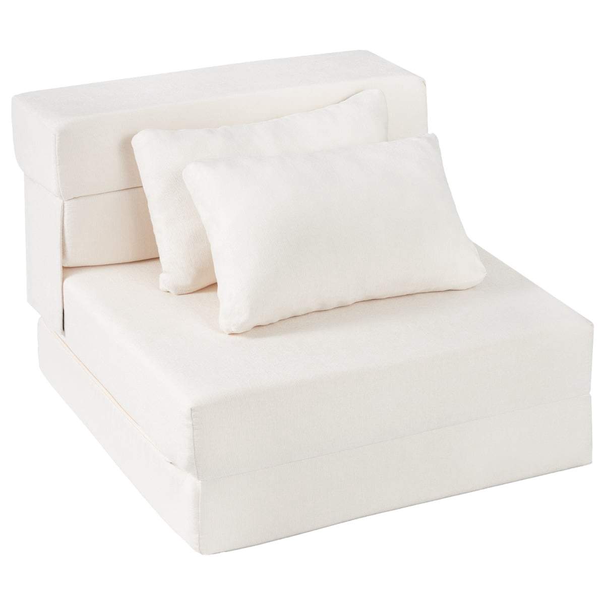 Konvertibel chenillebäddsoffa – 3-i-1 med kuddar | Hem & Hobby | Pryloteket