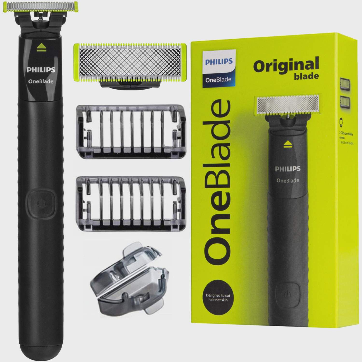 Rakapparat för våt och torr ansiktsbehandling med dubbla blad och 2 kammar | Hem & Hobby | Pryloteket