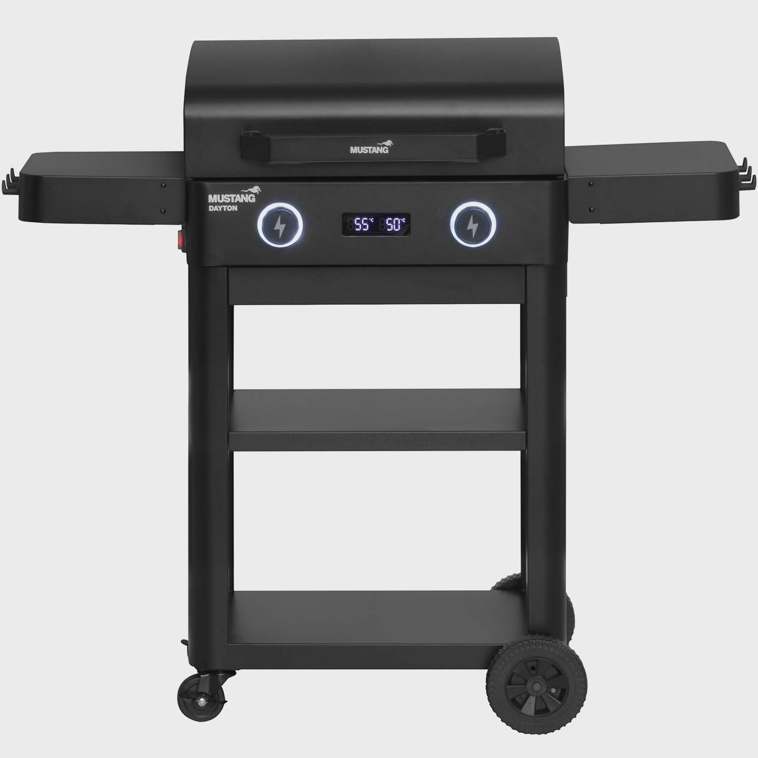 Elektrisk grill med vogn, dobbelte varmezoner, 2300W