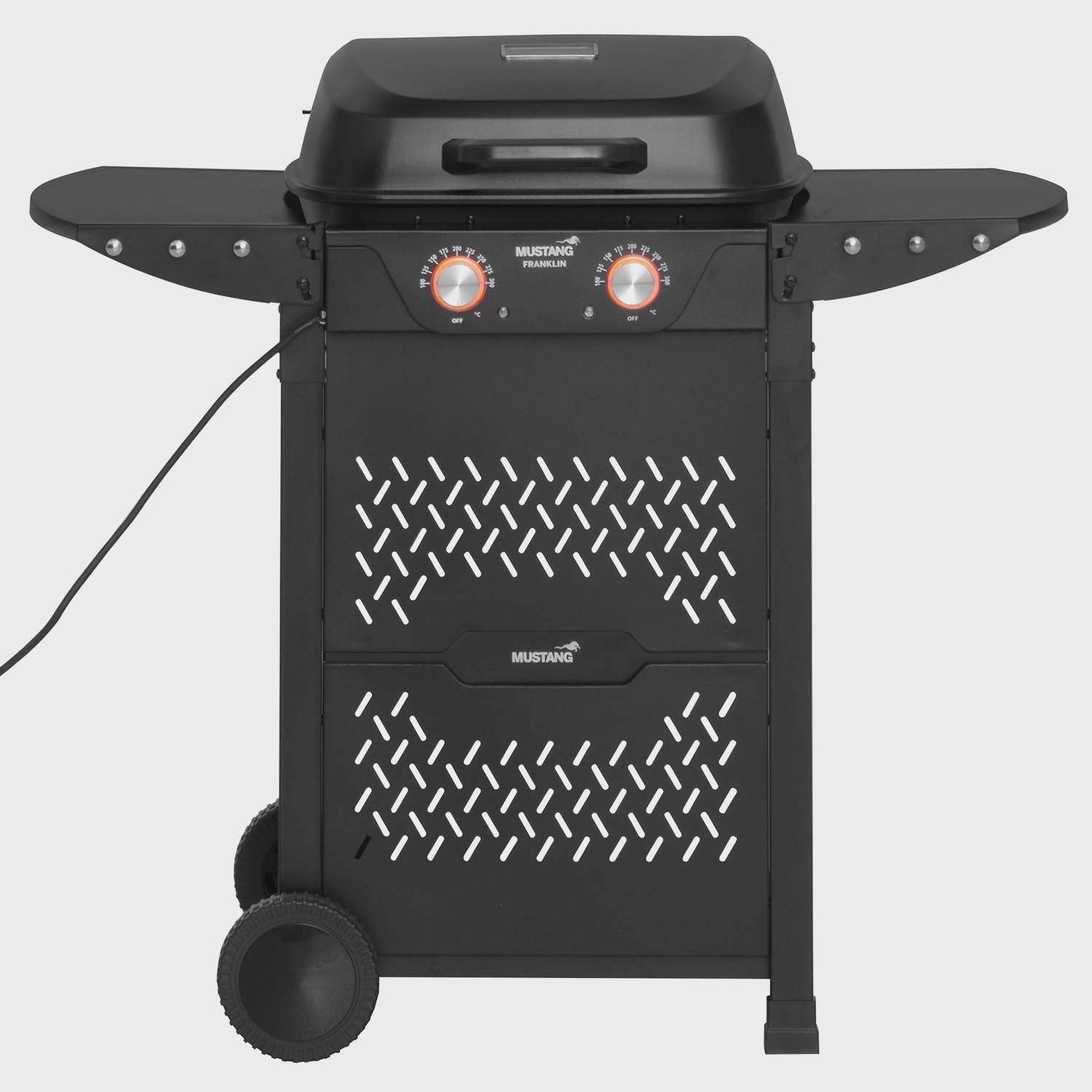 Elgrill med vagn och sidobord, 2300W, dubbla zoner | Hem & Hobby | Pryloteket
