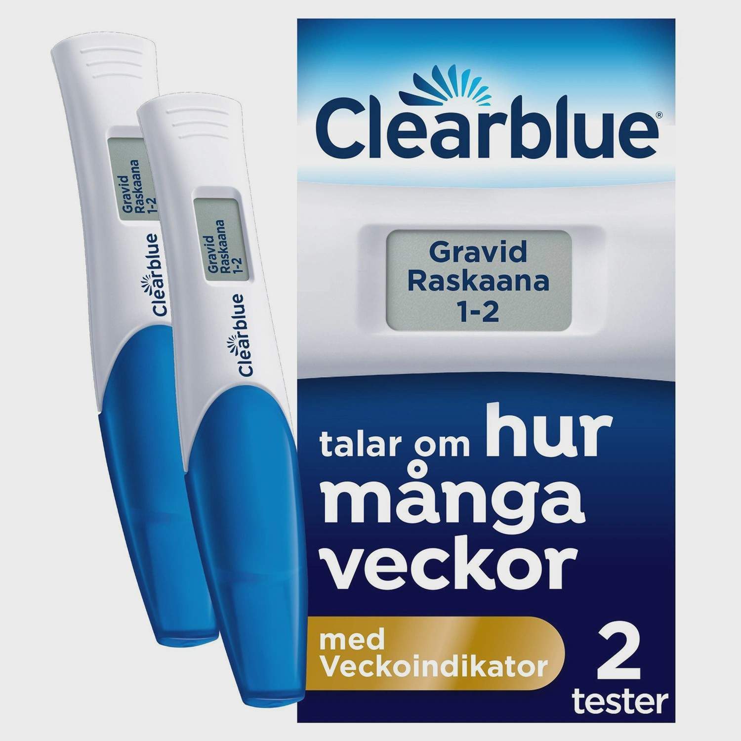 Digitalt graviditetstest med veckoindikator, 2-pack | Hem & Hobby | Pryloteket