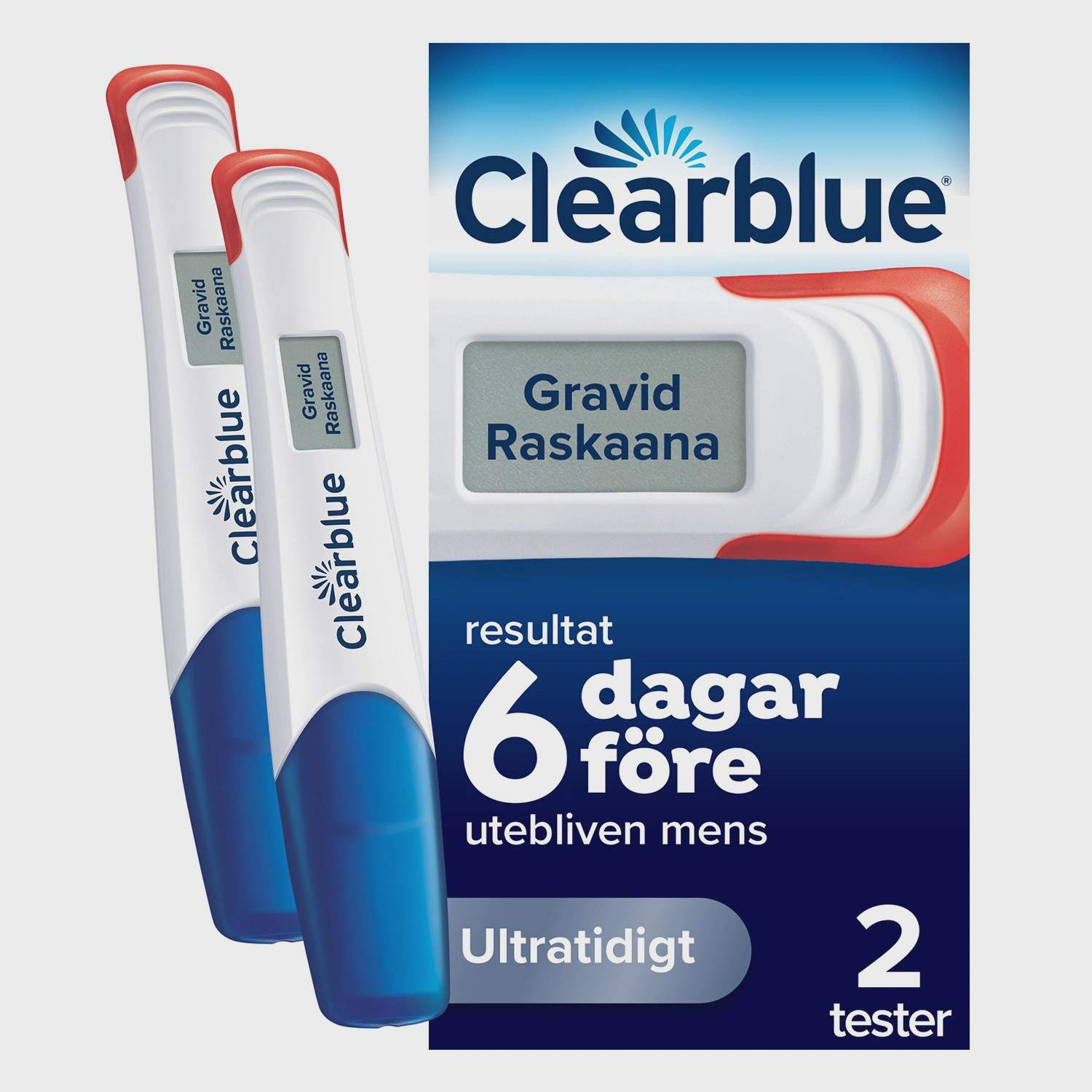 Digitalt graviditetstest, tidig upptäckt, 2-pack | Hem & Hobby | Pryloteket