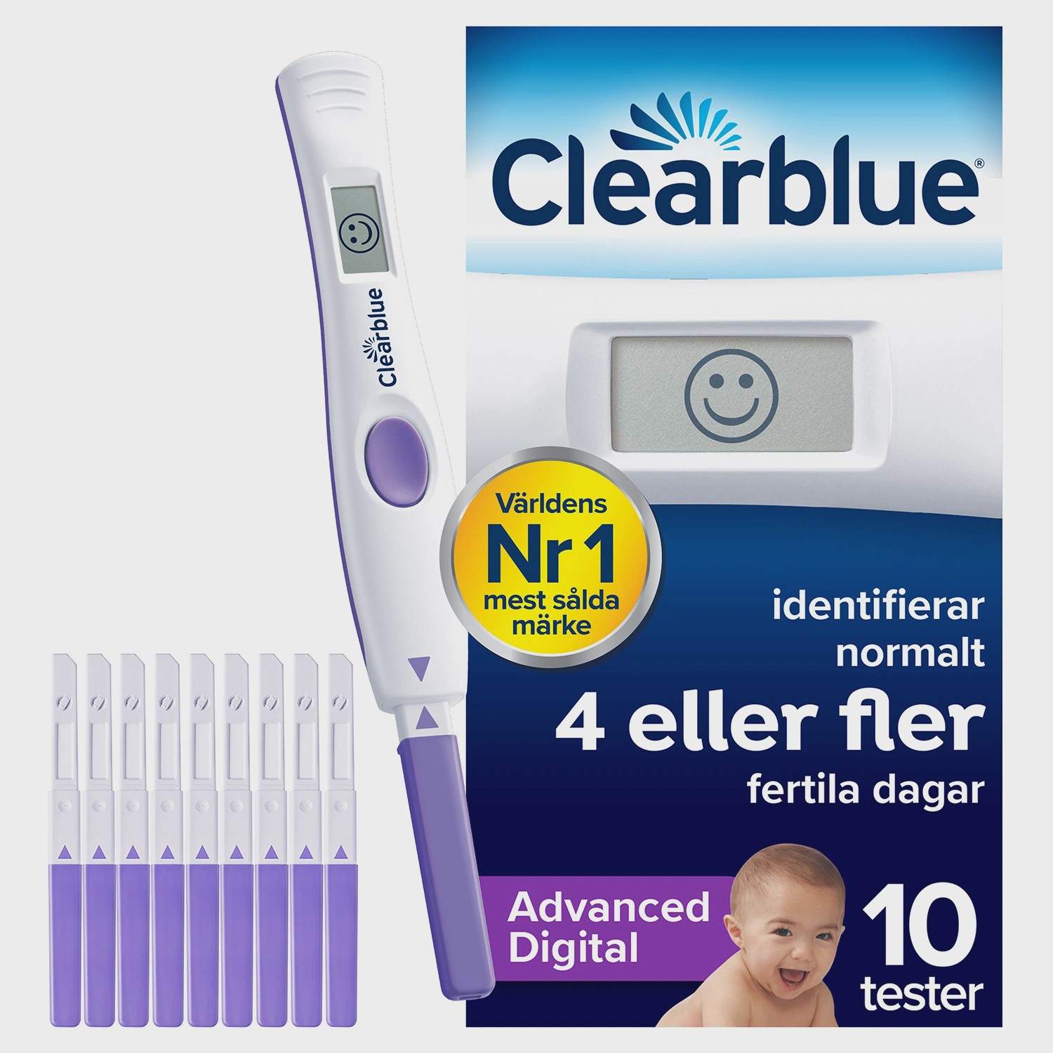 Digitalt ägglossningstestkit med 10 tester | Hem & Hobby | Pryloteket
