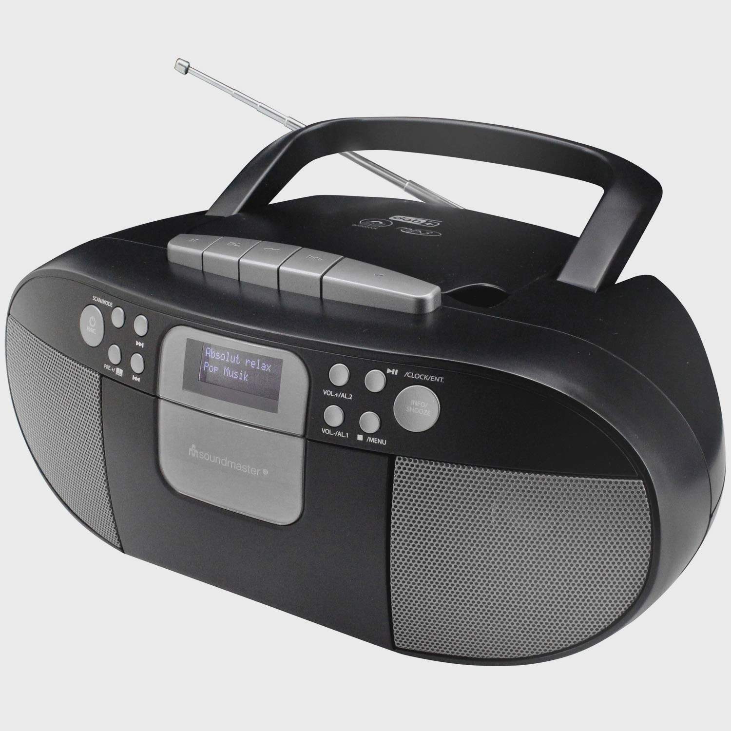 Boombox CD/MP3-afspiller med DAB+/FM-radio og USB billede