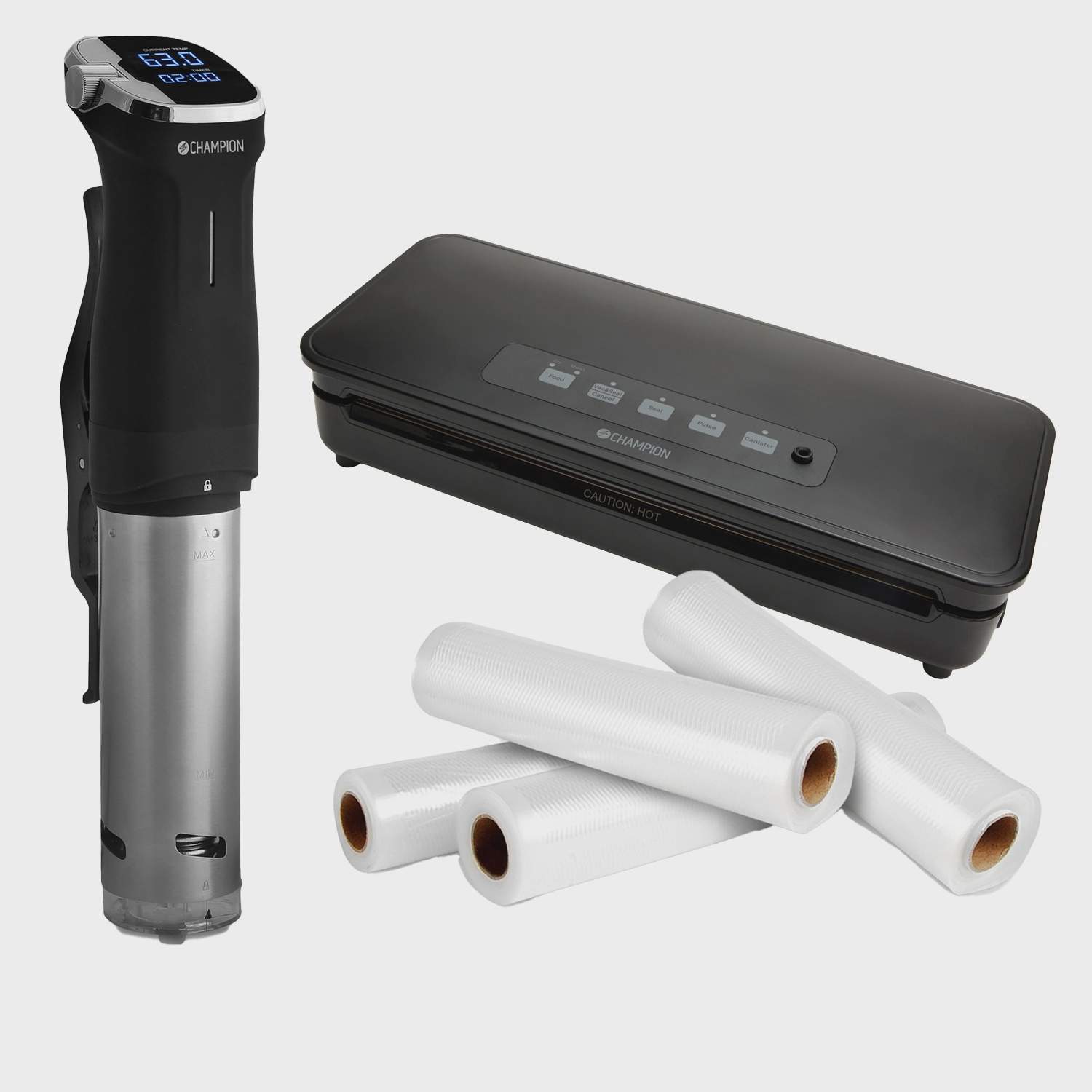 Sous Vide-kit med vakuumförpackare och 4 rullar | Hem & Hobby | Pryloteket
