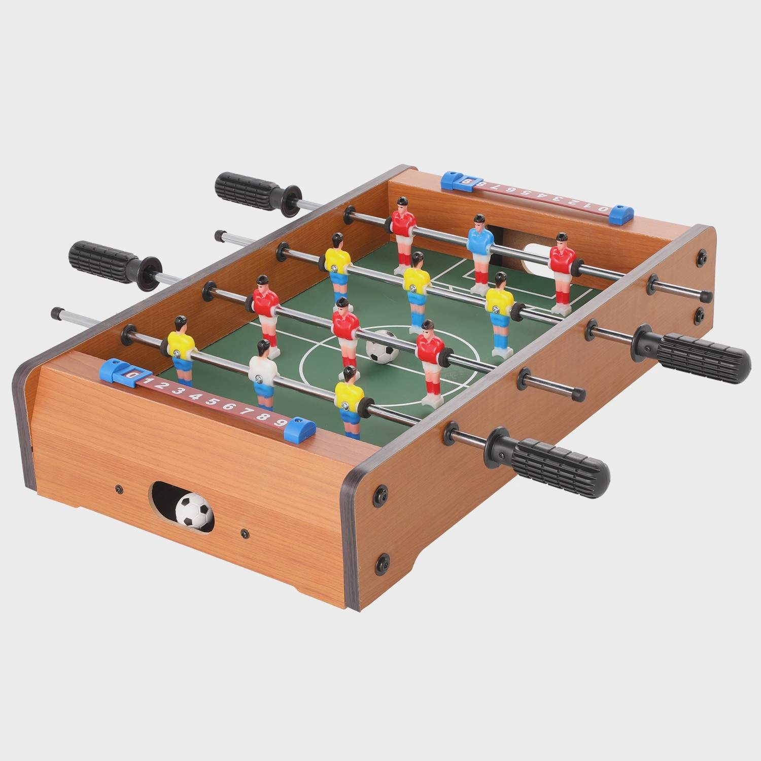 Bordfodboldspil – Kompakt 51x51x10 cm, 2 bolde inkluderet billede