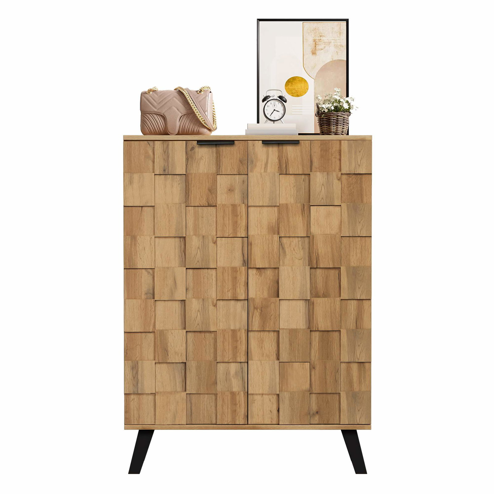 Skoskab med justerbare hylder – 5 rum