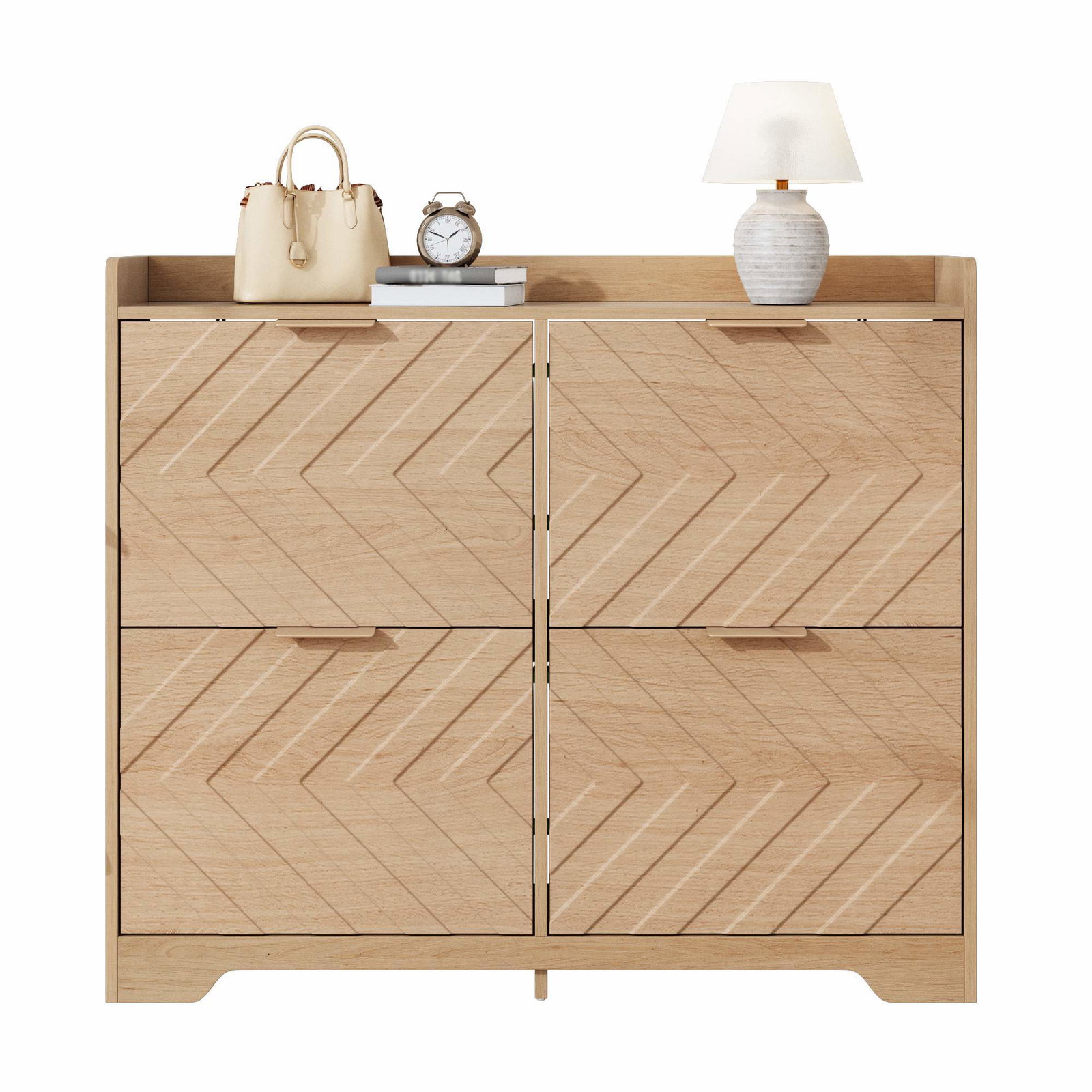 Skoskab med 4 flip-rum – pladsbesparende