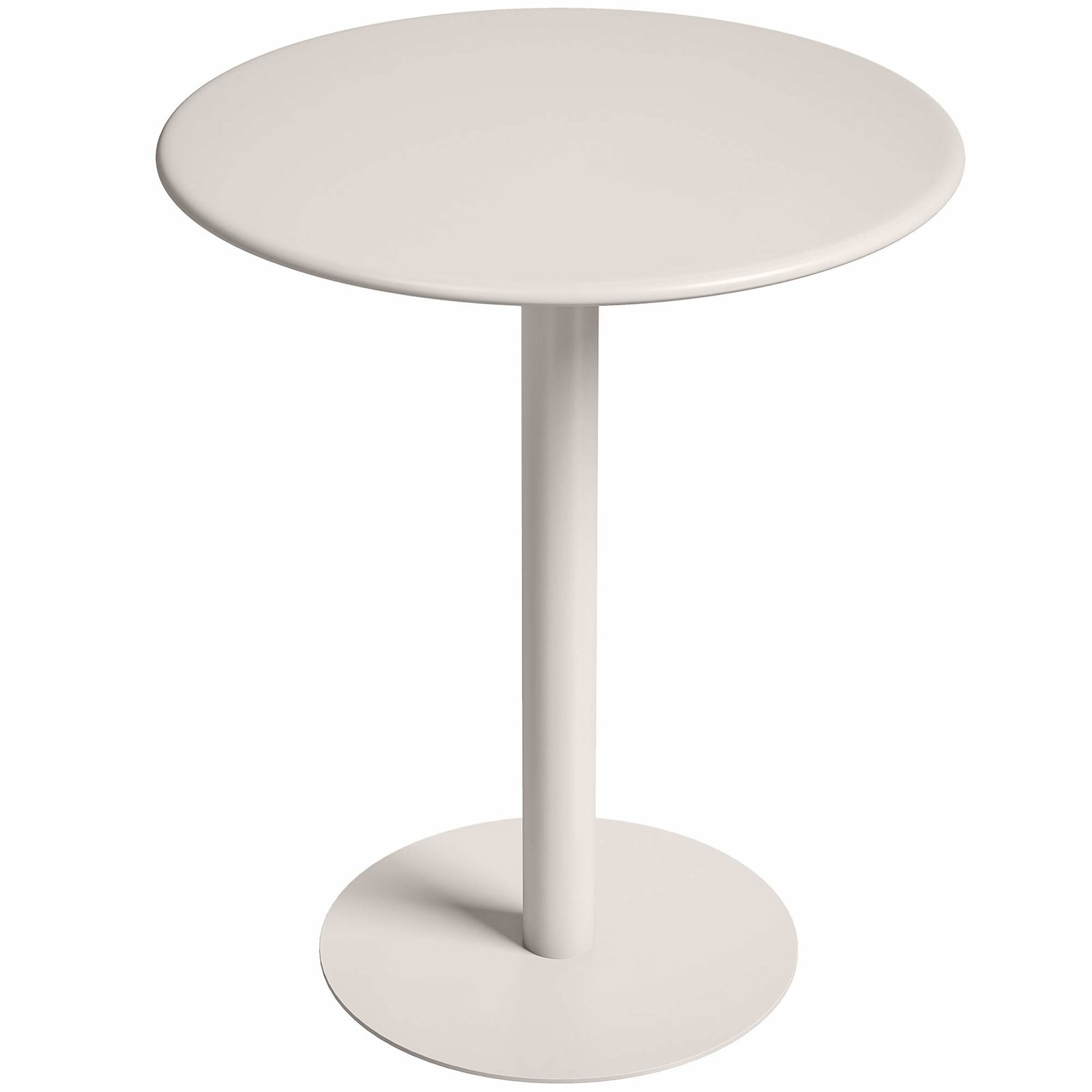 Rundt spisebord til 2 personer – Stålstel, Pladsbesparende, 60 cm