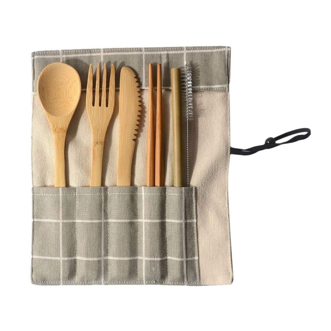 Resebestick, 7 Delar - Grå | Hem & Hobby - Hem & Hushåll - Kök - Servering - Bestick | Pryloteket