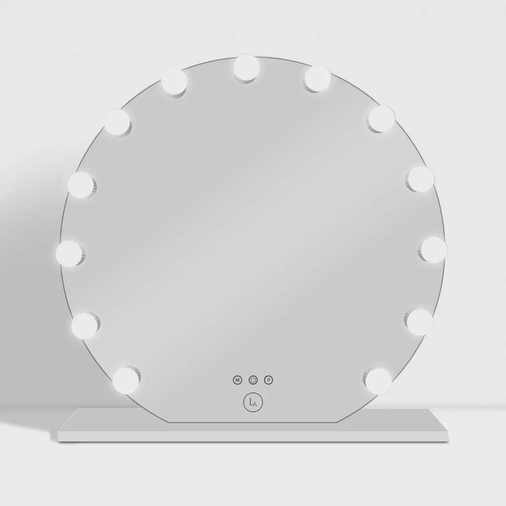 Lux Vanity LV-2683:13 Dæmpbare LED-pærer Rundt Hollywood-spejl - 100 cm