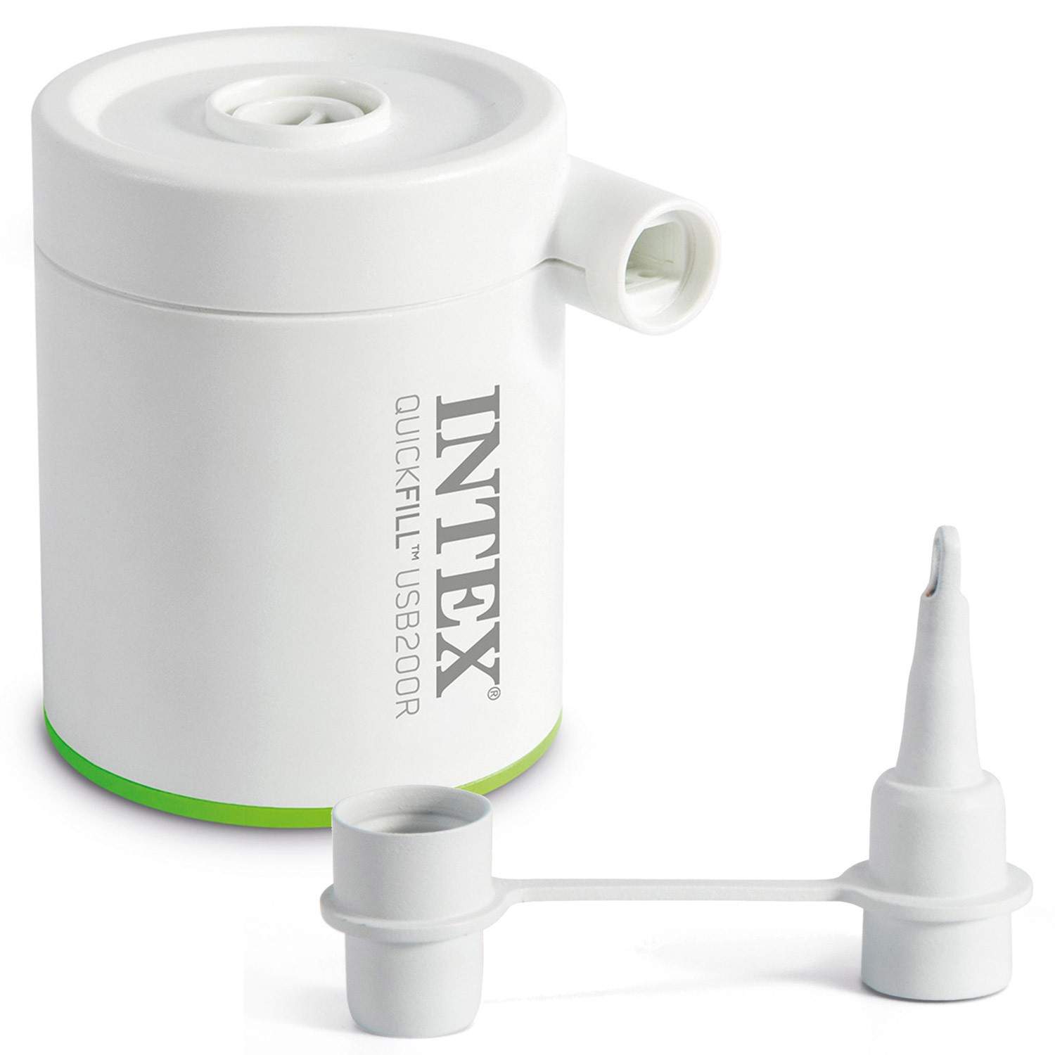 Elektrisk hurtigfyldningspumpe, USB-drevet, 2 dyser, 200 l/min