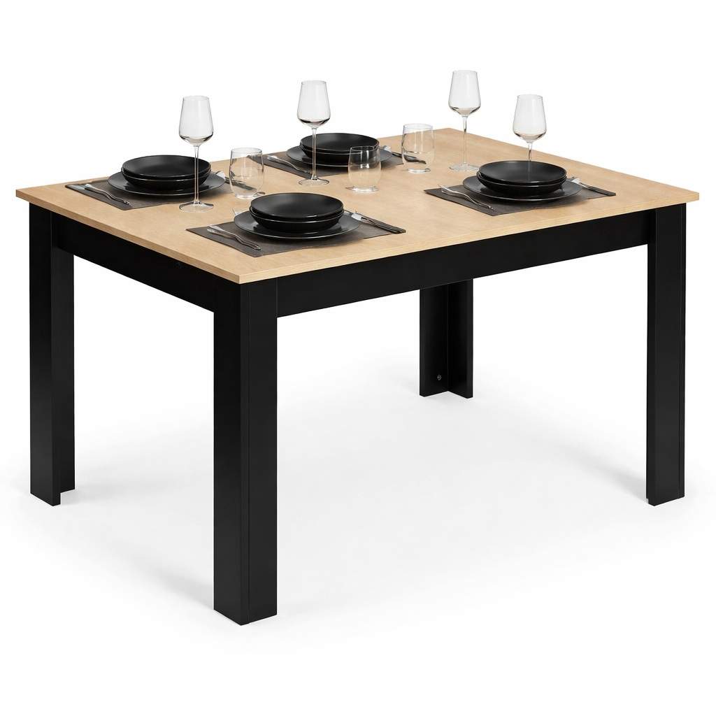 Rektangulært spisebord til 4 personer – 120x80 cm, Sonoma Eg