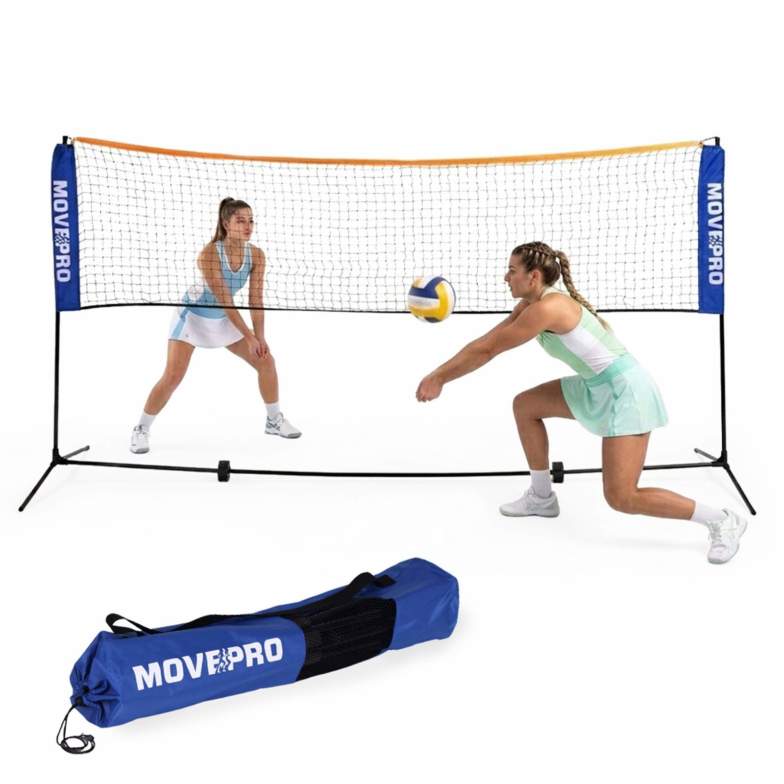 Justerbart 3-i-1 sportsnet med bæretaske – 305x140 cm