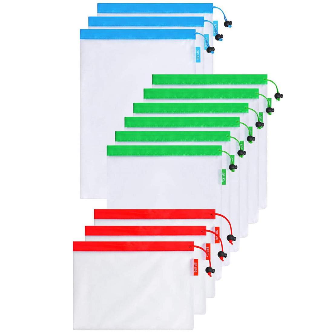 12x Återanvändbara Frukt- och Grönsakspåsar | Hem & Hobby - Hem & Hushåll - Kök - Köksredskap - Övriga Köksredskap | Pryloteket