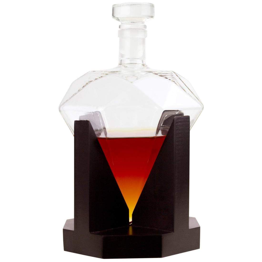 Diamantformad Karaff med Bas i Rödek | Hem & Hobby - Hem & Hushåll - Kök - Servering | Pryloteket