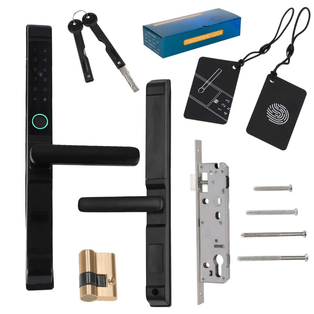 Smart dörrlåshandtag – fingeravtryck, RFID, knappsats | Hem & Hobby | Pryloteket