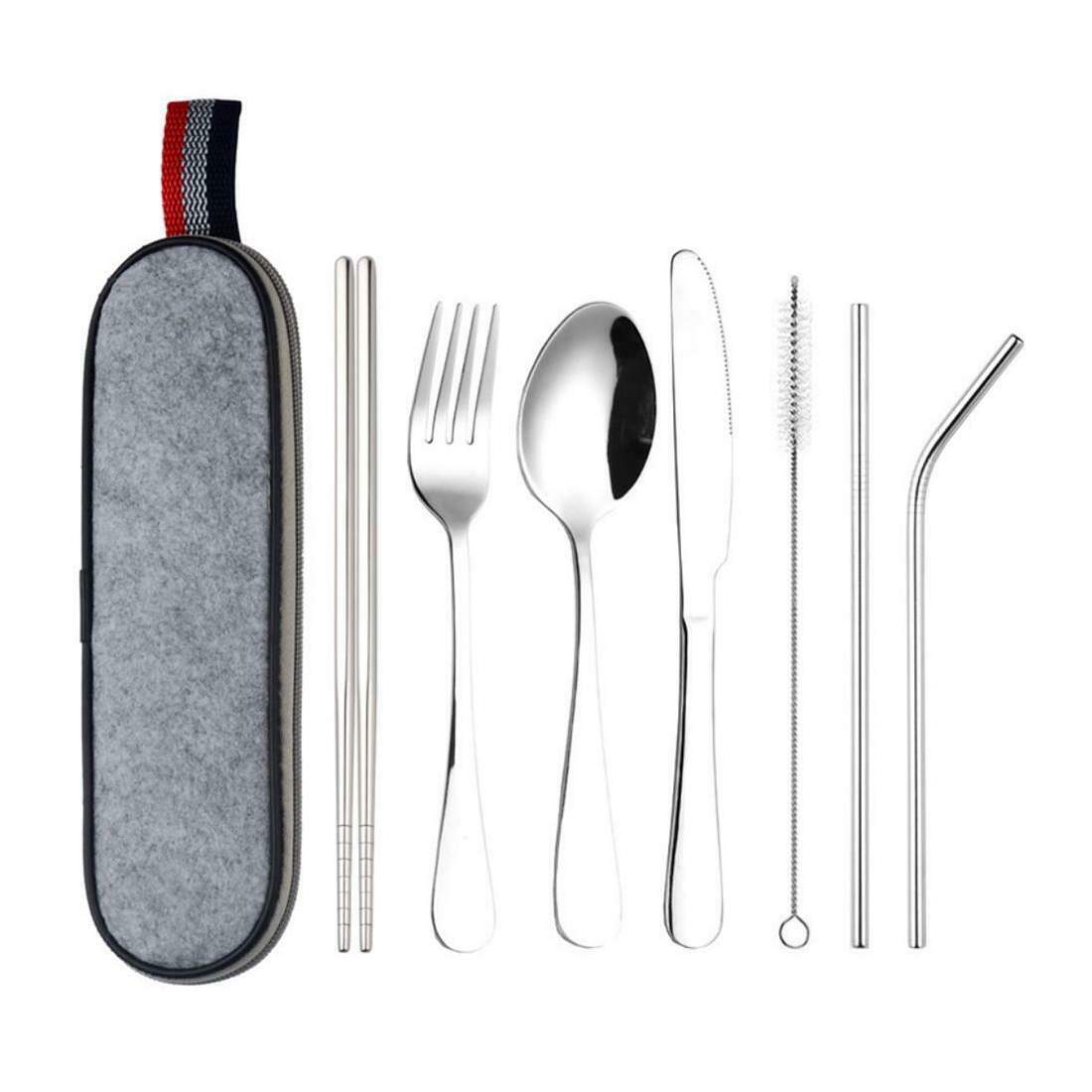 Resebestick, 8 Delar - Silver | Hem & Hobby - Hem & Hushåll - Kök - Servering - Bestick | Pryloteket