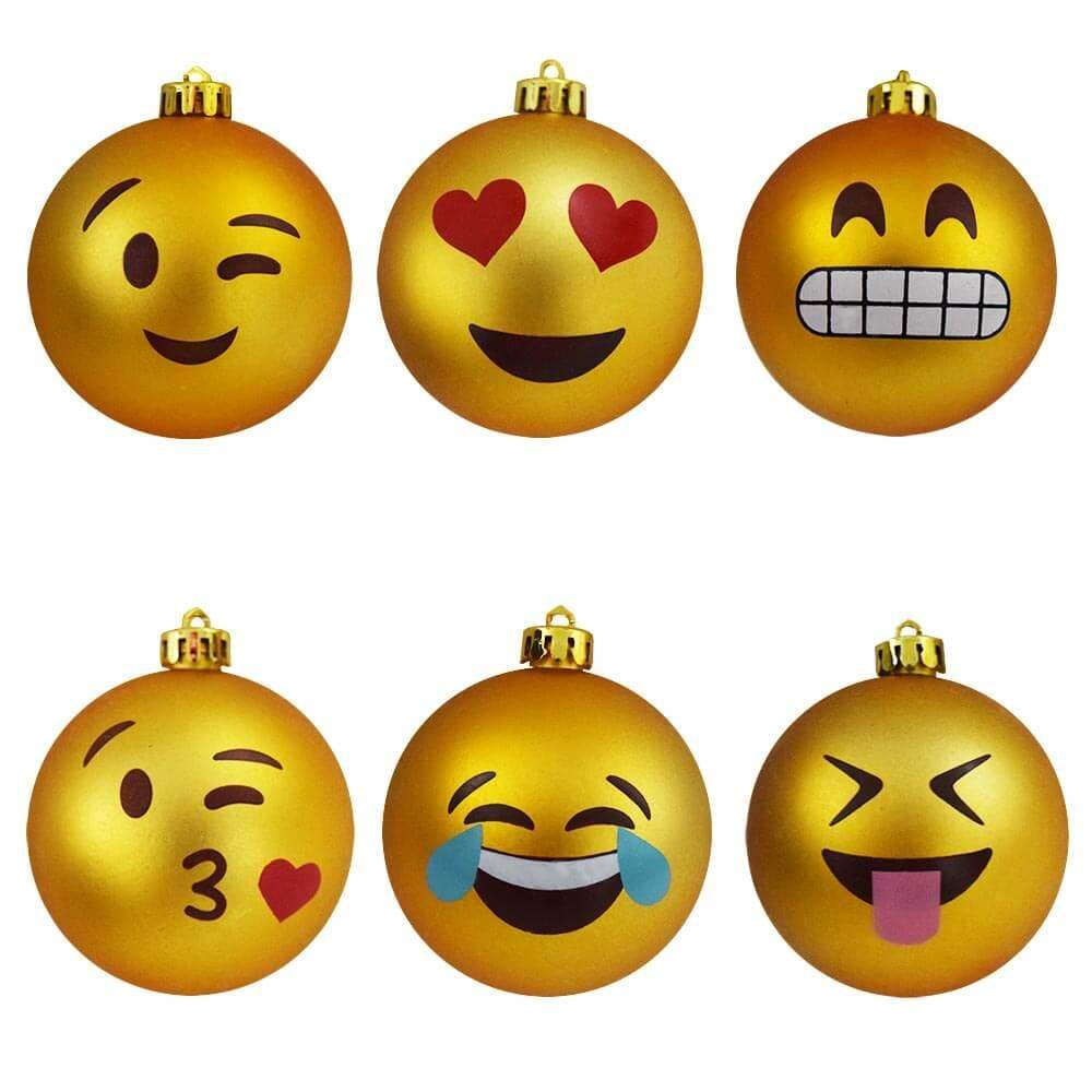 Julekugler med Emojis billede