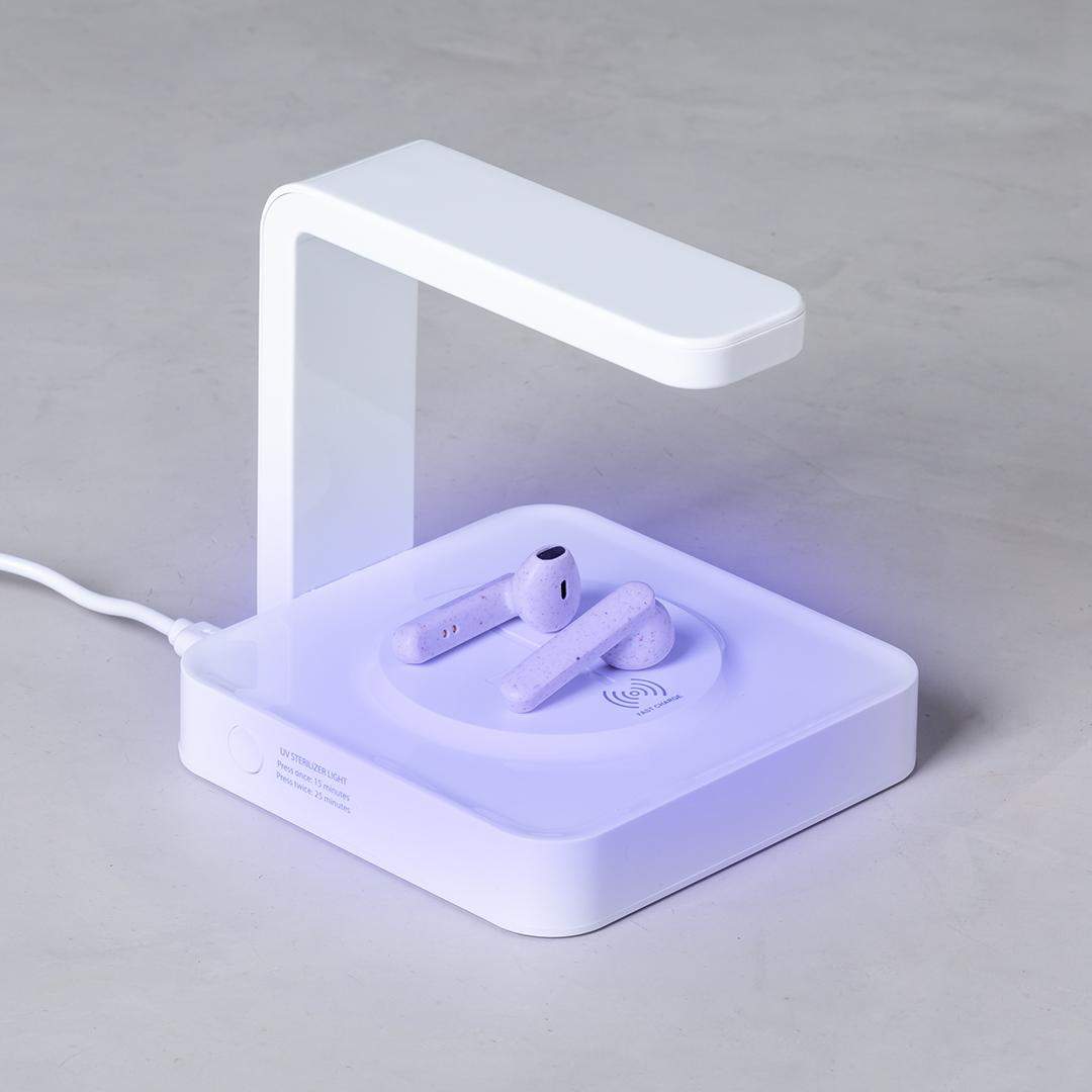 Trådløs Oplader med UV-Sterilisator