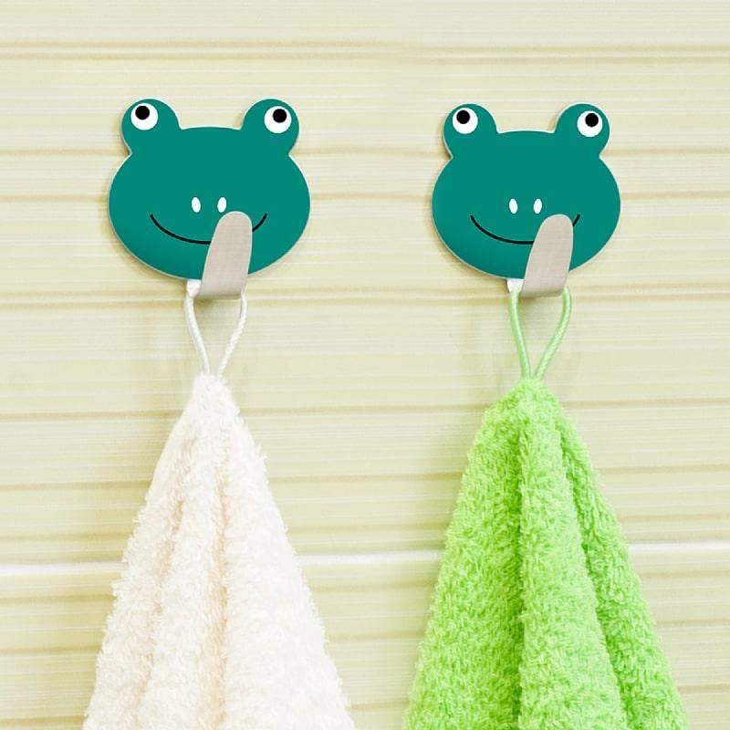Tatkraft, Frogs - Vidhäftande Krokar, 2-pack | Hem & Hobby - Hem & Hushåll - Förvaring & Organisering - Klädkrokar & Klädhängare | Pryloteket