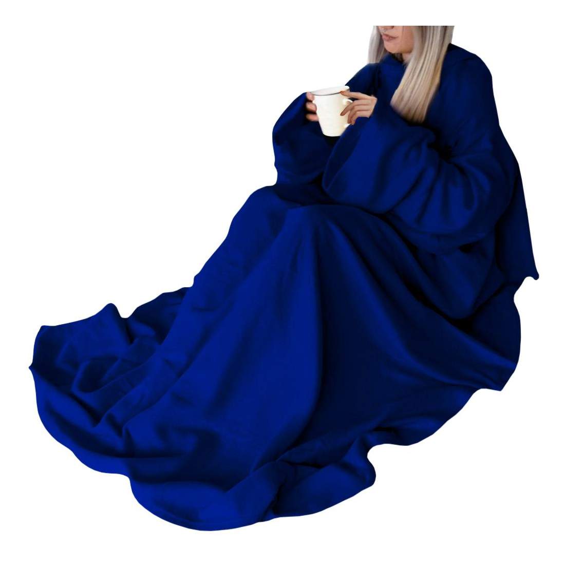 Filt med Ärmar - Blå | Hem & Hobby - Hem & Hushåll - Textil | Pryloteket