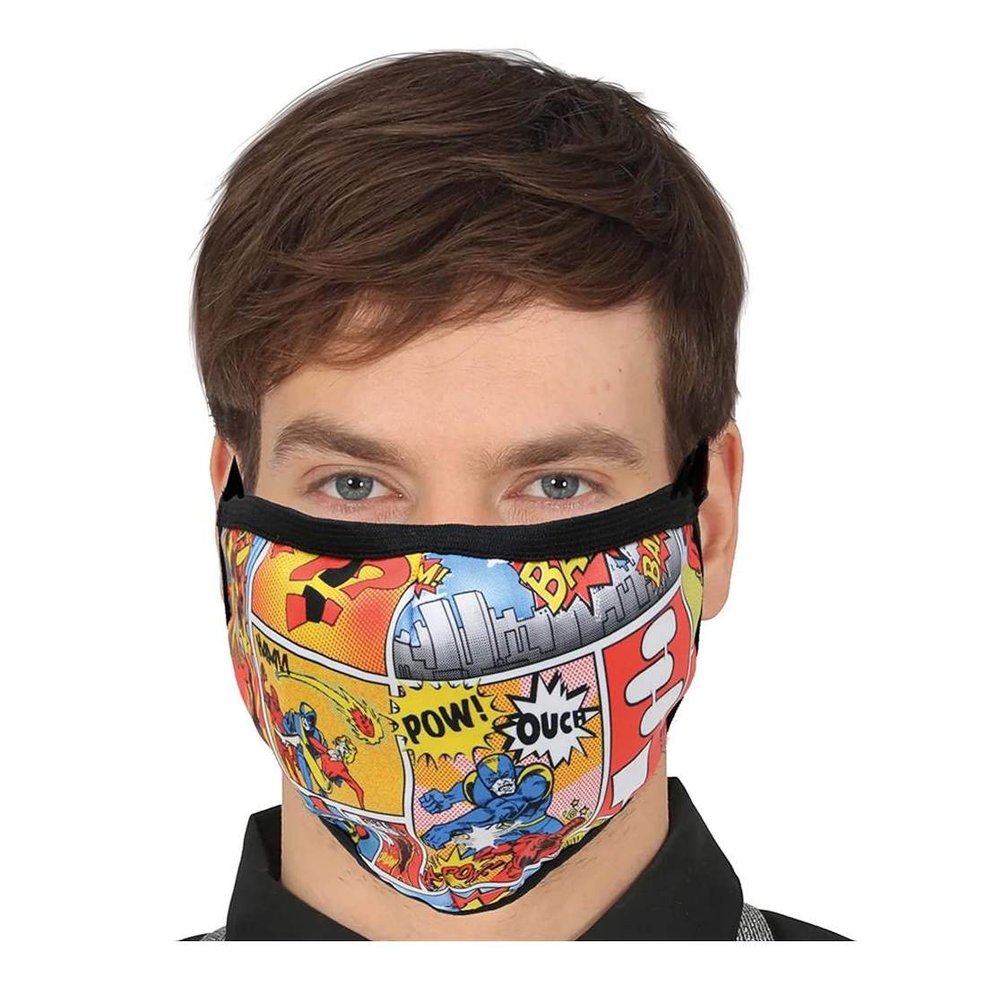 Återanvändbart Munskydd, 3 Lager - Serietidning | Hälsa & Skönhet - Andningsmask | Pryloteket