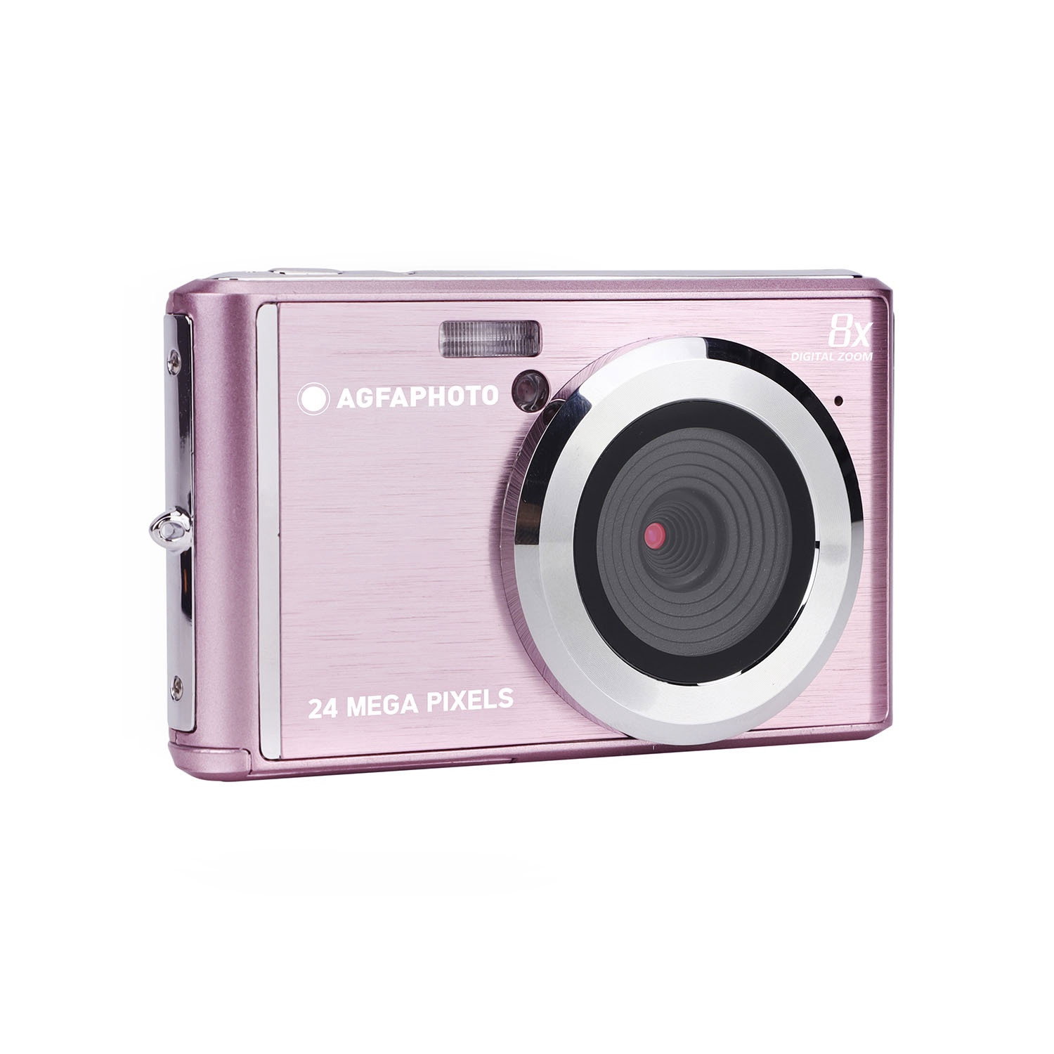 AgfaPhoto kompakti digikamera 24MP, 2,4 tuuman LCD, 8x zoom, vaaleanpunainen