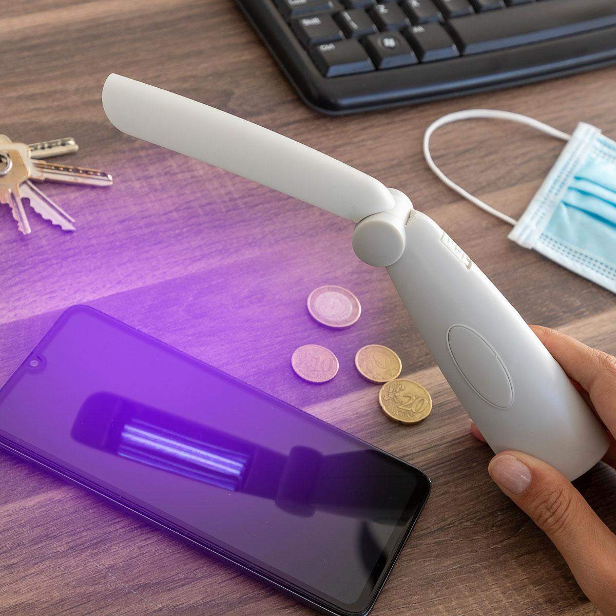 Sammenfoldelig Desinfektionslampe med UV - Batteridrevet