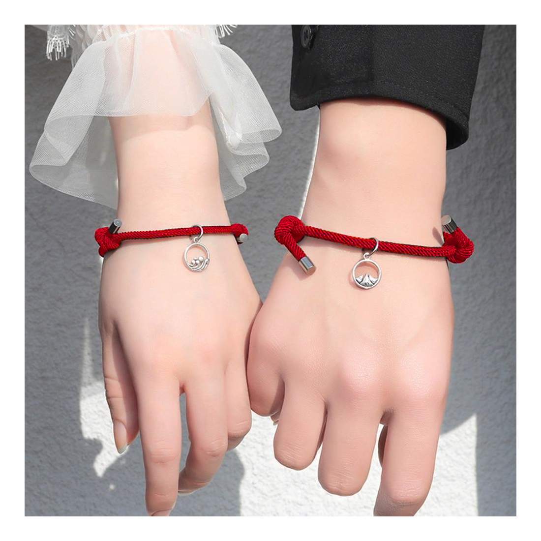 Pararmband med Magnet - Röd | Mode & Accessoarer - Smycken, Smyckesset & Tillbehör - Armband | Pryloteket