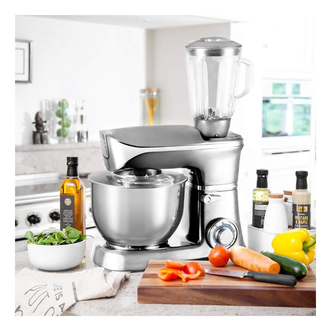 Köksassistent, 1900 W - Silver | Hem & Hobby - Hem & Hushåll - Hushållsapparater - Hushållsmaskiner & Köksassistenter | Pryloteket