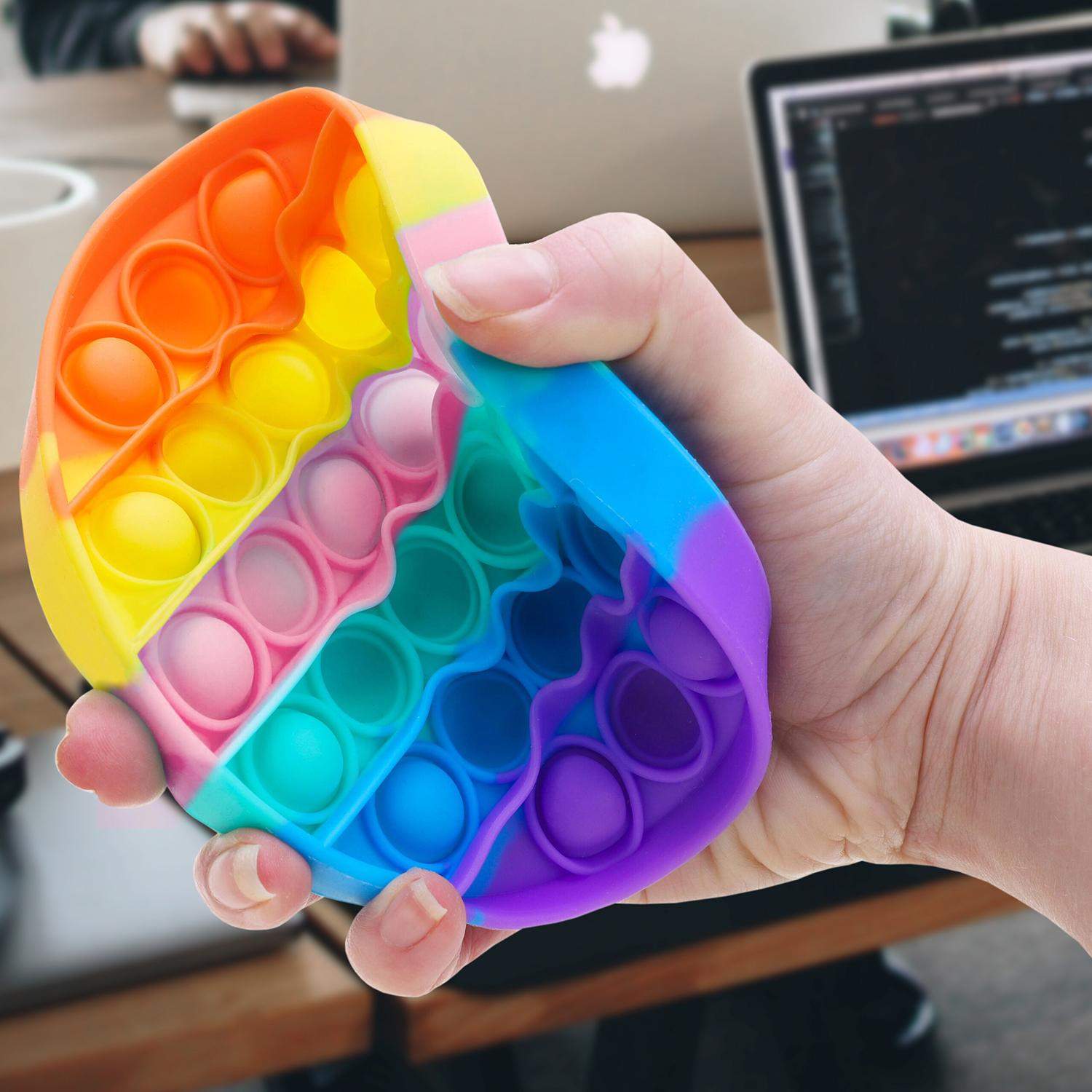 Pop It, Fidget Toy med Bobler - Rund
