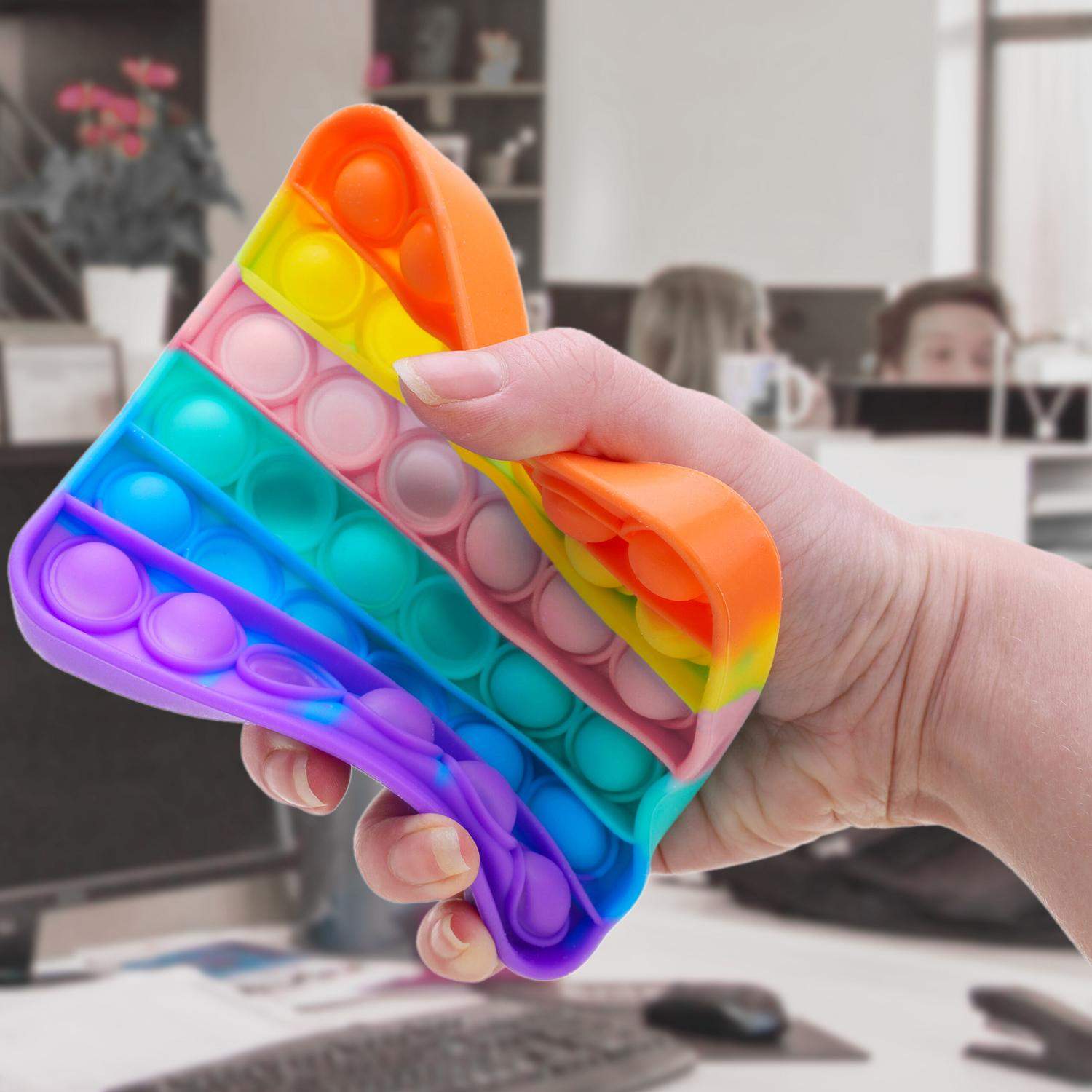 Pop It, Fidget Toy med Bobler - Firkantet