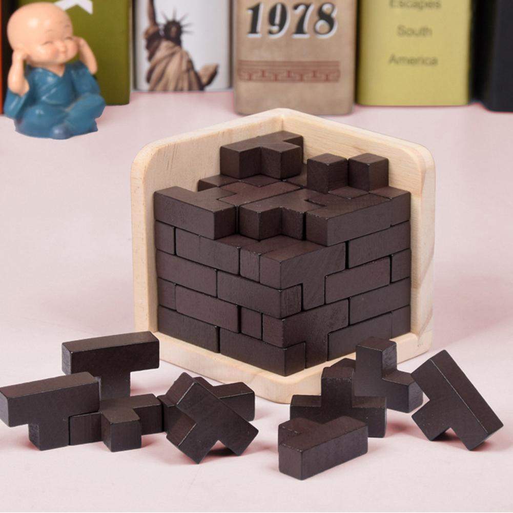 IQ Wooden Puzzle, 3D Cube