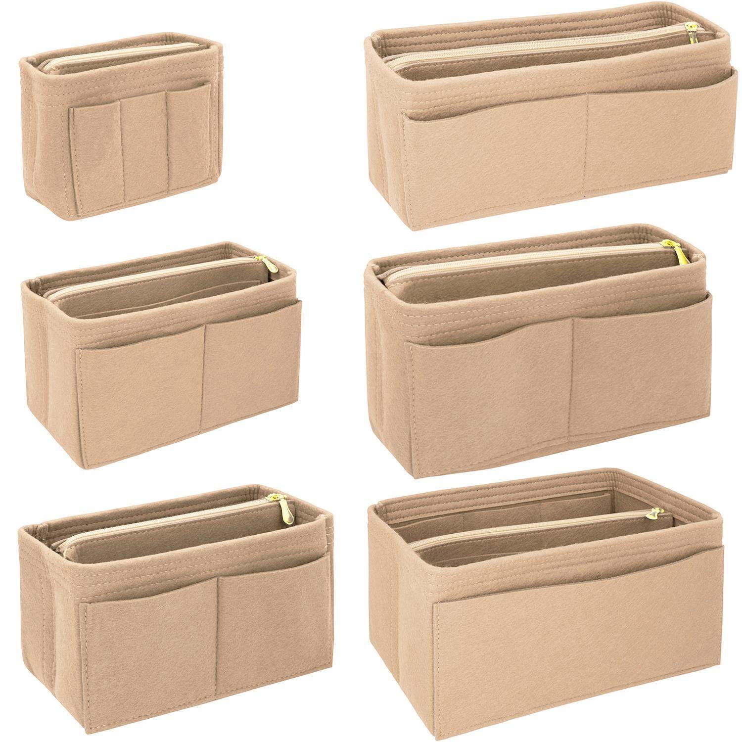 2x Taskeindsatser - Beige