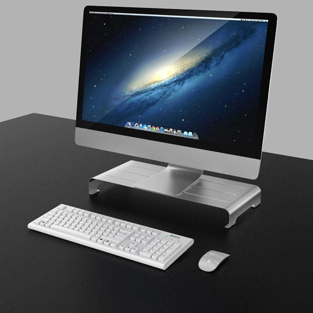 Skærm- og Laptopstativ i Aluminium - Sølv