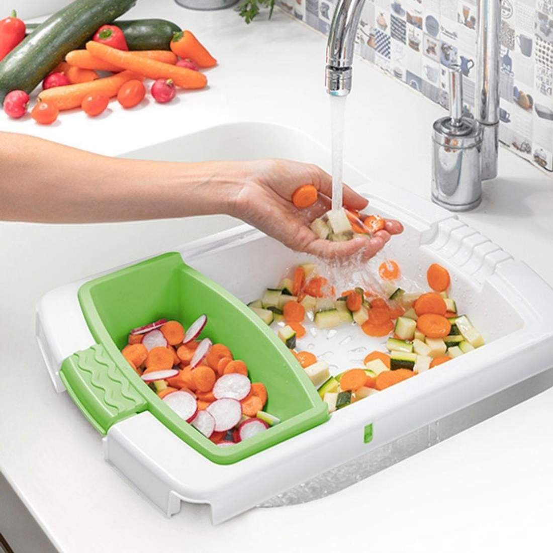 Multifunktionell Skärbräda - 3-i-1 | Hem & Hobby - Hem & Hushåll - Kök - Köksredskap - Skärbrädor | Pryloteket