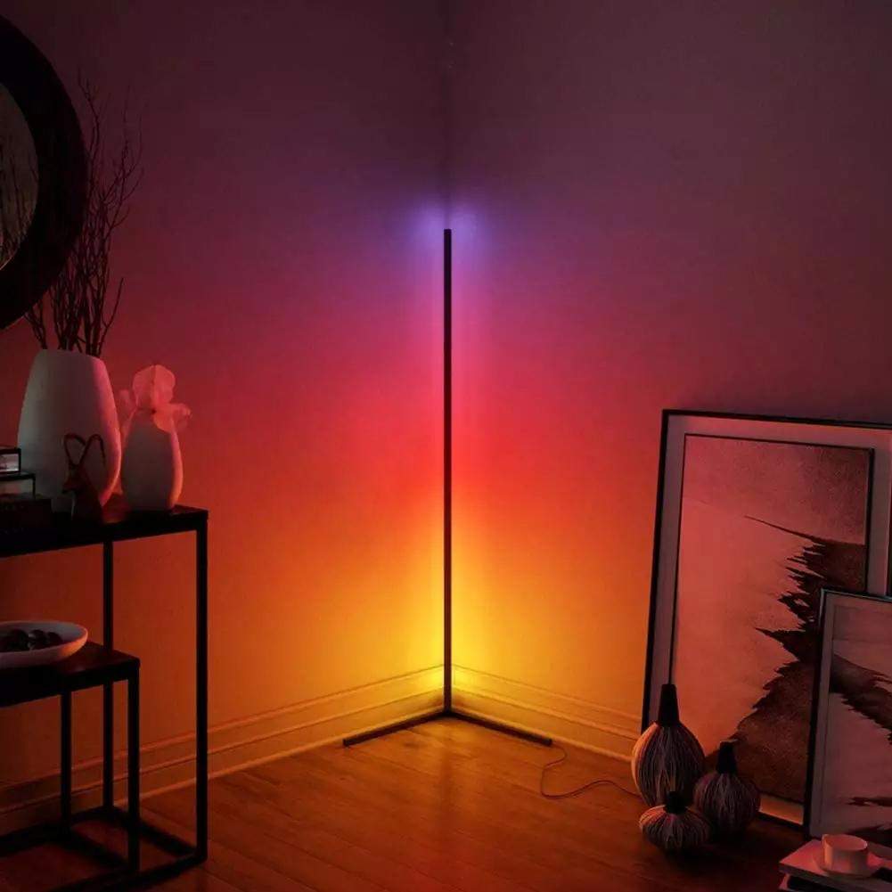 LED Gulvlampe RGB med Fjernbetjening