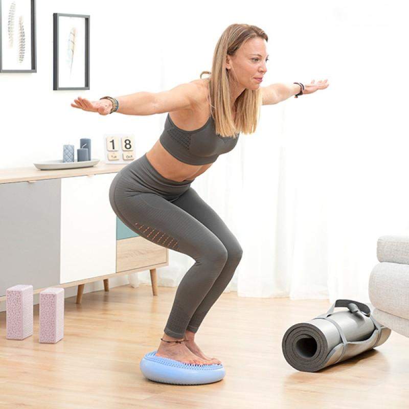 Oppustelig Balancepude med Pumpe