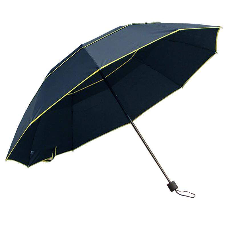 Vindtæt Paraply, 130 cm - Blå