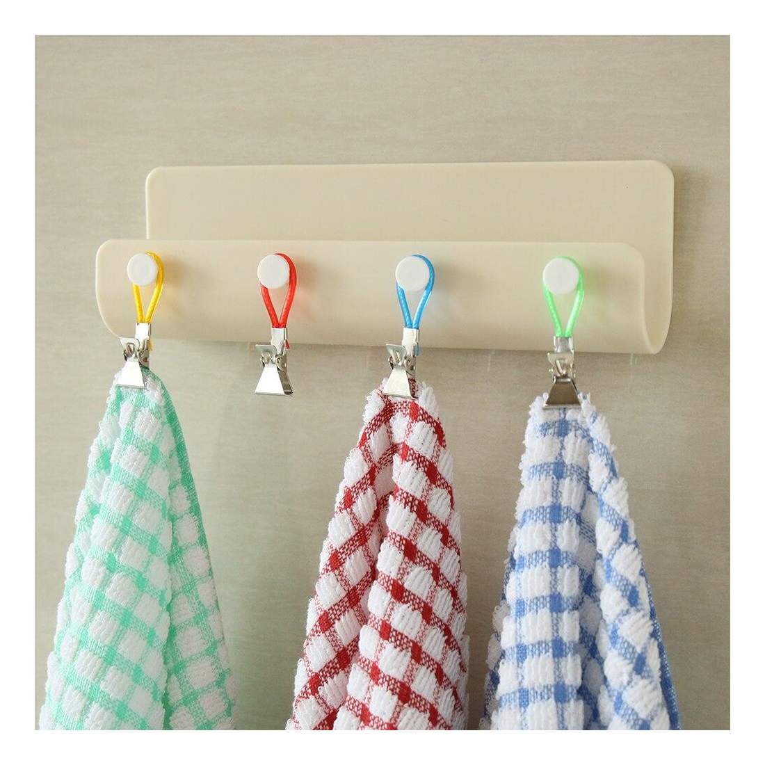 5x Handduksklämmor i Rostfritt Stål | Hem & Hobby - Hem & Hushåll - Förvaring & Organisering - Klädkrokar & Klädhängare | Pryloteket