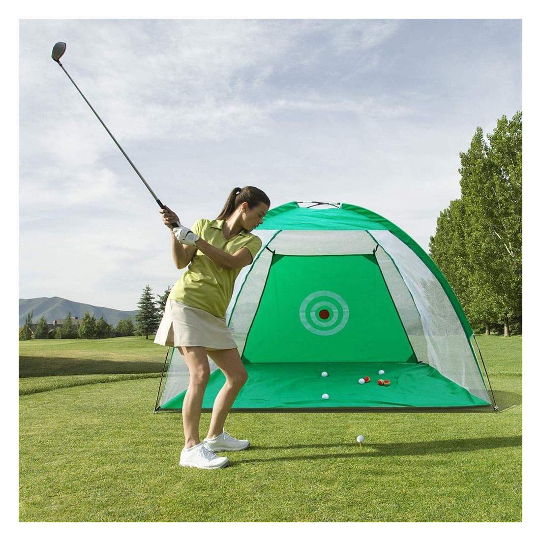 Vikbart Övningsnät för Golf | Sport & Fritid - Träning - Träningsutrustning | Pryloteket