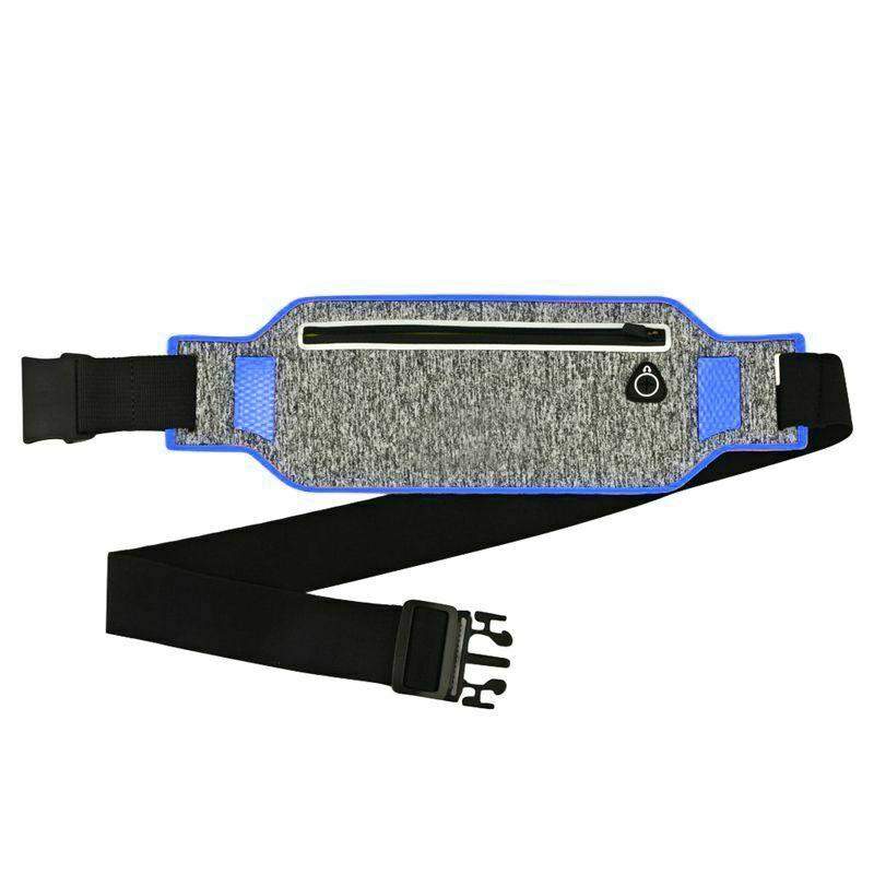 Juoksuvyö Puhelintaskulla - Harmaa ja Sininen