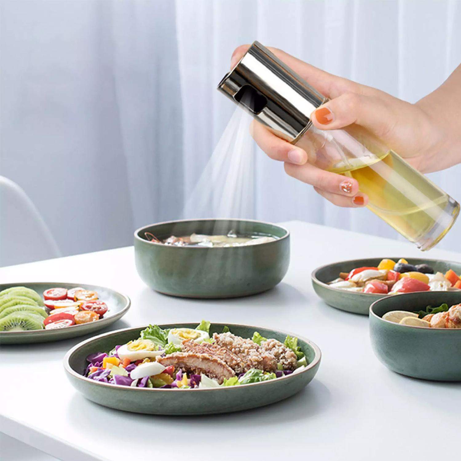 Sprayflaske til Olie og Eddike - Sølv