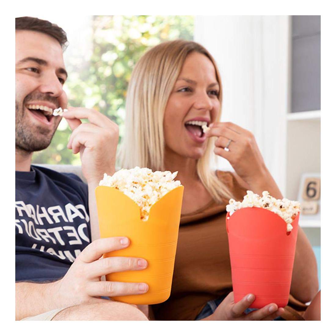 2x Hopvikbara Popcornskålar till Mikrovågsugn | Hem & Hobby - Hem & Hushåll - Kök - Servering - Skålar | Pryloteket