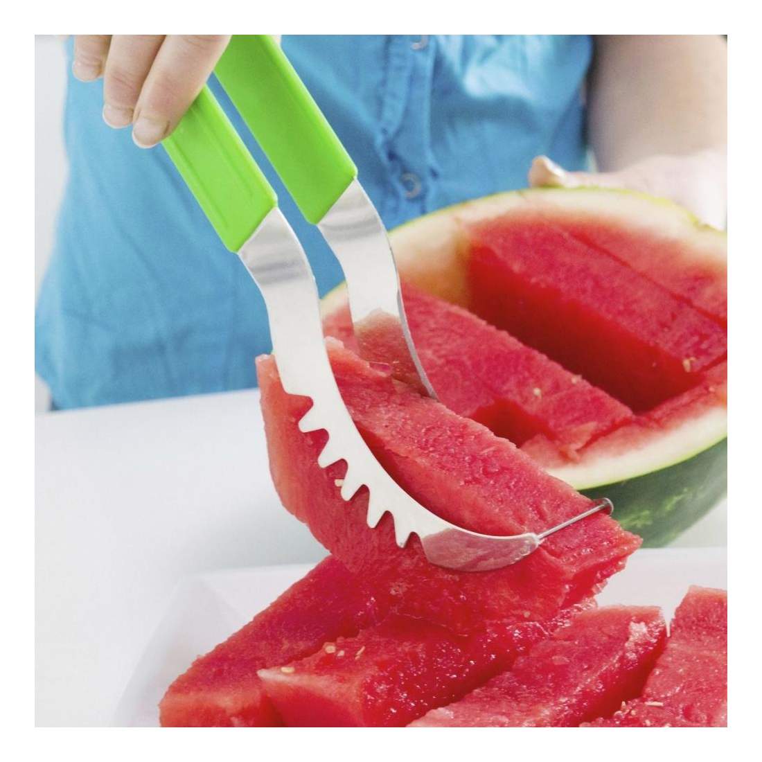 Vattenmelonskärare - Rostfritt Stål | Hem & Hobby - Hem & Hushåll - Kök - Köksredskap - Övriga Köksredskap | Pryloteket