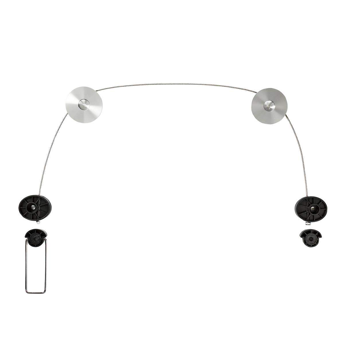 Seinäkiinnike TV:lle, Vaijeri - 37-70""