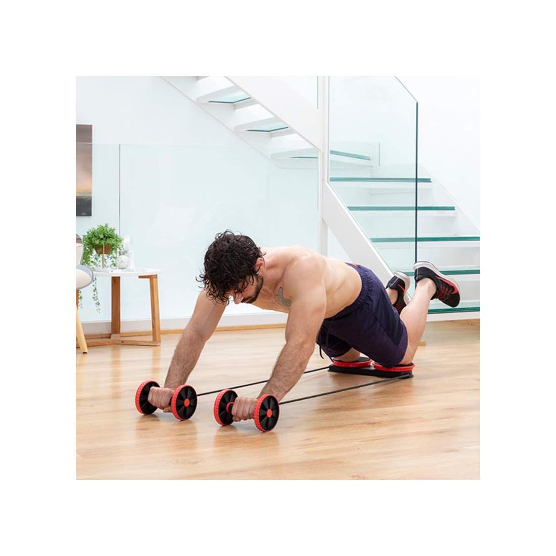 Roterande Träningsplatta med Träningsband | Sport & Fritid - Träning - Träningsredskap - Styrketräning | Pryloteket