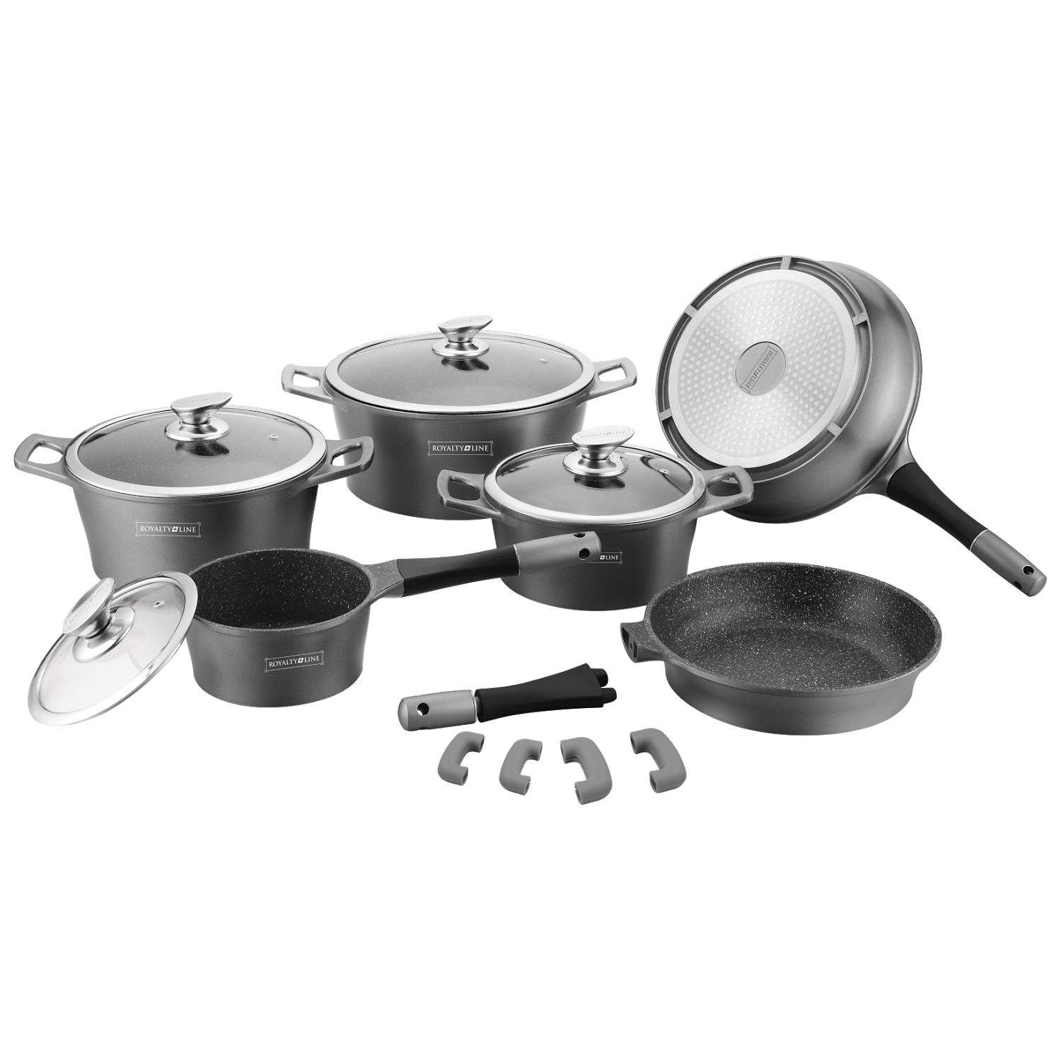 Sæt med Køkkengrej, 6 Køkkengrej - Grå